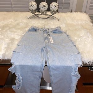 Size 5 flared light denim jeans